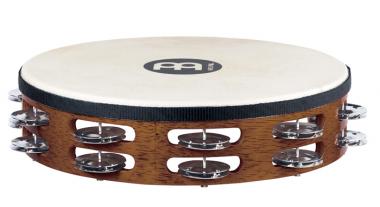 MEINL TAH2AB Holz Tambourin m. Fell Stahlsc 