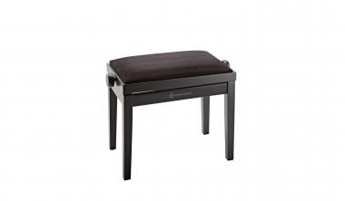 K&M Klavierbank 13900 sw matt/Samt 