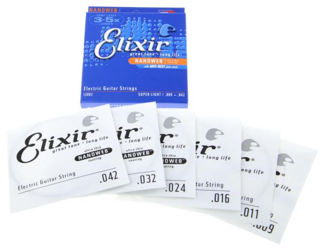 GORE Elixir Saiten E- Gitarre Nano 009-042  12002 