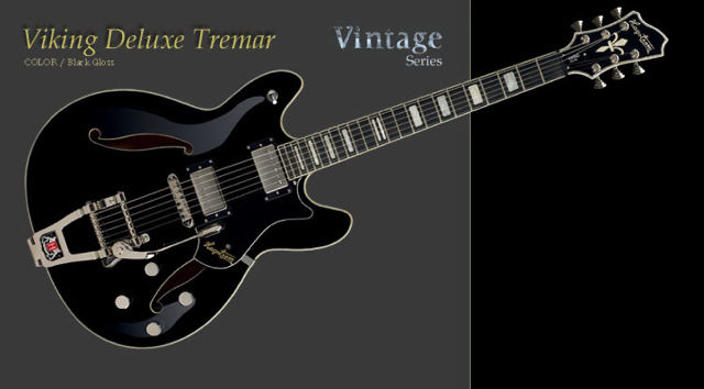 HAGSTROM Viking Deluxe Tremar Black 