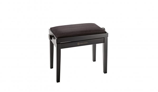 K&M Klavierbank 13900 sw matt/Samt 