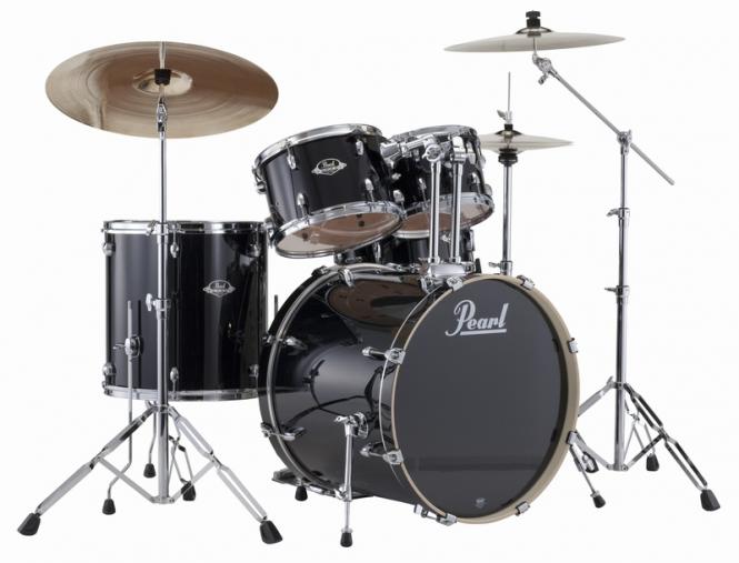 PEARL EXPORT EXX725BR/C Jet Black + Sabian Beckenset 