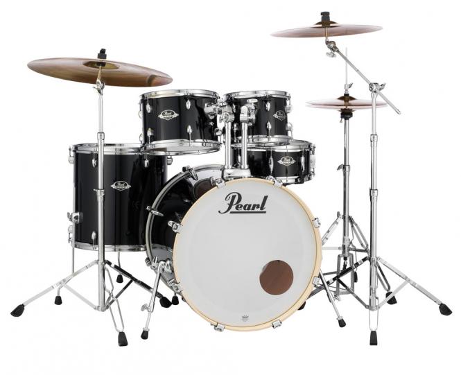 PEARL EXPORT EXX705NBR/C 31 Black+Sabian SBR Beckenset 