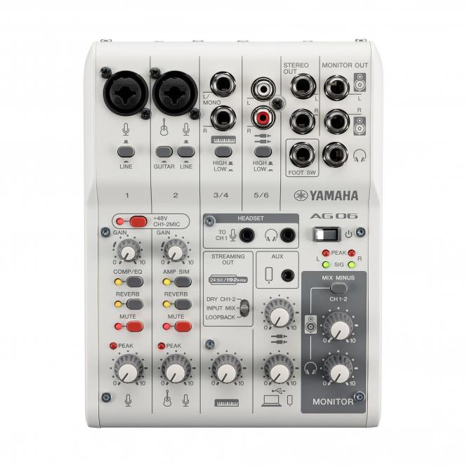 Yamaha AG 06 MK2W USB-Mixer /Interface weiss 