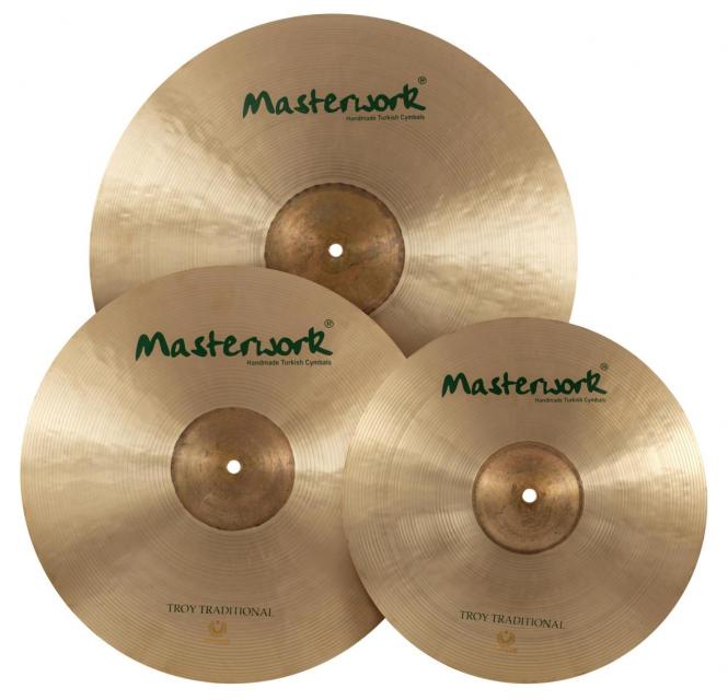 Masterwork Troy Traditional Cymbal Set 14HH,16C, 20R 